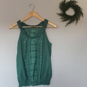 SONOMA Printed Tank with Braided Straps